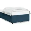 Image de vidaXL Sommier bleu 120x200 cm velours
