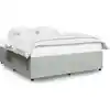 Image de vidaXL Cadre de lit sans matelas gris clair 200x200 cm velours