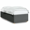 Image de vidaXL Cadre de lit gris foncé Tissu