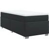 Image de vidaXL Lit boxspring avec matelas noir 80x200 cm similicuir