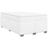 Image de vidaXL Lit boxspring avec matelas blanc 120x200 cm similicuir