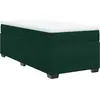 Image de vidaXL Lit boxspring avec matelas vert foncé 80x200 cm velours