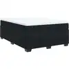 Image de vidaXL Lit boxspring avec matelas noir 160x200 cm velours