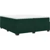 Image de vidaXL Lit boxspring avec matelas vert foncé 200x200 cm velours