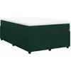 Image de vidaXL Lit boxspring avec matelas vert foncé 120x200 cm velours