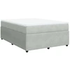 Image de vidaXL Lit boxspring avec matelas gris clair 140x200 cm velours