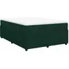 Image de vidaXL Lit boxspring avec matelas vert foncé 140x200 cm velours