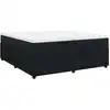 Image de vidaXL Lit boxspring avec matelas noir 200x200 cm velours