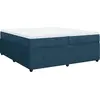 Image de vidaXL Lit boxspring avec matelas bleu foncé 200x200 cm velours