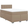 Image de vidaXL Sommier tapissier matelas cappuccino-marron 160x200 cm simili cuir