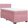 Image de vidaXL Lit boxspring avec matelas rose 80x200 cm velours