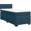 Image de vidaXL Lit boxspring avec matelas bleu foncé 80x200 cm velours