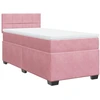 Image de vidaXL Lit boxspring avec matelas rose 80x200 cm velours