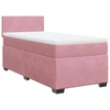 Image de vidaXL Lit boxspring avec matelas rose 90x200 cm velours