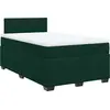 Image de vidaXL Lit boxspring avec matelas vert foncé 120x200 cm velours