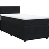 Image de vidaXL Lit boxspring avec matelas noir 80x200 cm velours