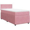 Image de vidaXL Lit boxspring avec matelas rose 80x200 cm velours