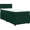 Image de vidaXL Lit boxspring avec matelas vert foncé 80x200 cm velours