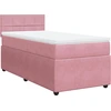Image de vidaXL Lit boxspring avec matelas rose 80x200 cm velours
