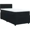 Image de vidaXL Lit boxspring avec matelas noir 80x200 cm velours