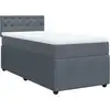 Image de vidaXL Lit boxspring avec matelas gris foncé 80x200 cm velours