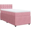 Image de vidaXL Lit boxspring avec matelas rose 80x200 cm velours