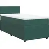 Image de vidaXL Lit boxspring avec matelas vert foncé 90x190 cm velours