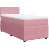 Image de vidaXL Lit boxspring avec matelas rose 90x190 cm velours