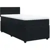 Image de vidaXL Lit boxspring avec matelas noir 90x190 cm velours