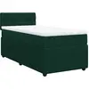Image de vidaXL Lit boxspring avec matelas vert foncé 90x190 cm velours