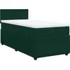 Image de vidaXL Lit boxspring avec matelas vert foncé 100x200 cm velours