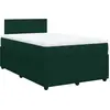 Image de vidaXL Lit boxspring avec matelas vert foncé 120x200 cm velours