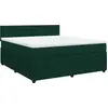 Image de vidaXL Lit boxspring avec matelas vert foncé 180x200 cm velours