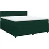 Image de vidaXL Lit boxspring avec matelas vert foncé 180x200 cm velours