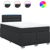 Image de vidaXL Lit boxspring avec matelas noir 120x200 cm similicuir