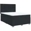 Image de vidaXL Lit boxspring avec matelas noir 160x200 cm similicuir