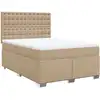 Image de vidaXL Sommier tapissier matelas cappuccino-marron 160x200 cm simili cuir