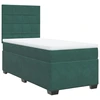 Image de vidaXL Lit boxspring avec matelas vert foncé 90x200 cm velours