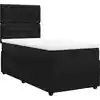 Image de vidaXL Lit boxspring avec matelas noir 80x200 cm velours
