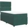 Image de vidaXL Lit boxspring avec matelas vert foncé 100x200 cm velours