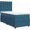 Image de vidaXL Lit boxspring avec matelas bleu foncé 100x200 cm velours