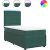 Image de vidaXL Lit boxspring avec matelas vert fonc © 100x200 cm velours