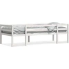 Image de vidaXL Lit d'enfant blanc 90x190 cm pin massif