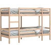 Image de vidaXL Lit superposé sans matelas 90x190 cm pin massif