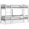 Image de vidaXL Lit superposé blanc 90x190 cm pin massif