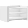 Image de vidaXL Table basse blanche 80x50x50 cm bois composite