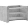 Image de vidaXL Table basse gris béton 80x50x50 cm Bois composite