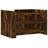 Image de vidaXL Table basse chêne fumé 80x50x50 cm bois composite