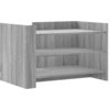 Image de vidaXL Table basse Gris Sonoma 80x50x50 cm Bois composite