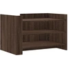 Image de vidaXL Table basse marron imitation chêne 80x50x50 cm Bois composite